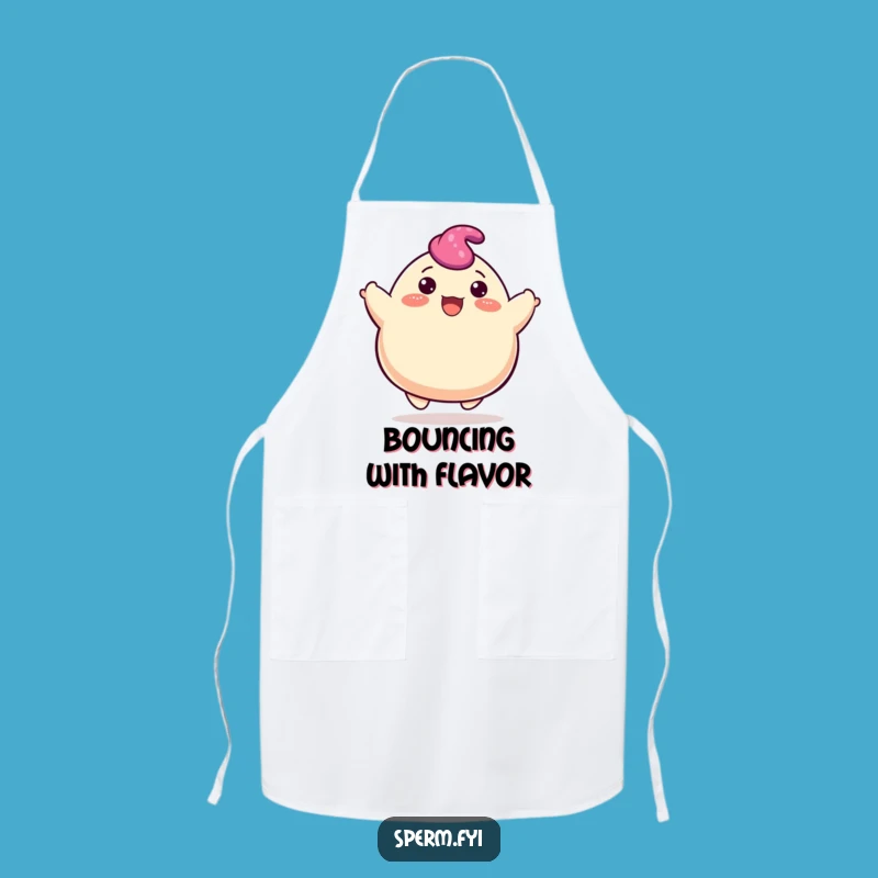 Funny Bouncing Blob Apron: Cheerful Character for Kitchen Fun