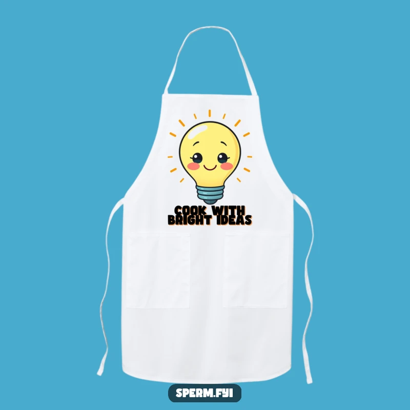 Funny Bright Idea Lightbulb Apron: Cook Up Some Genius Ideas!