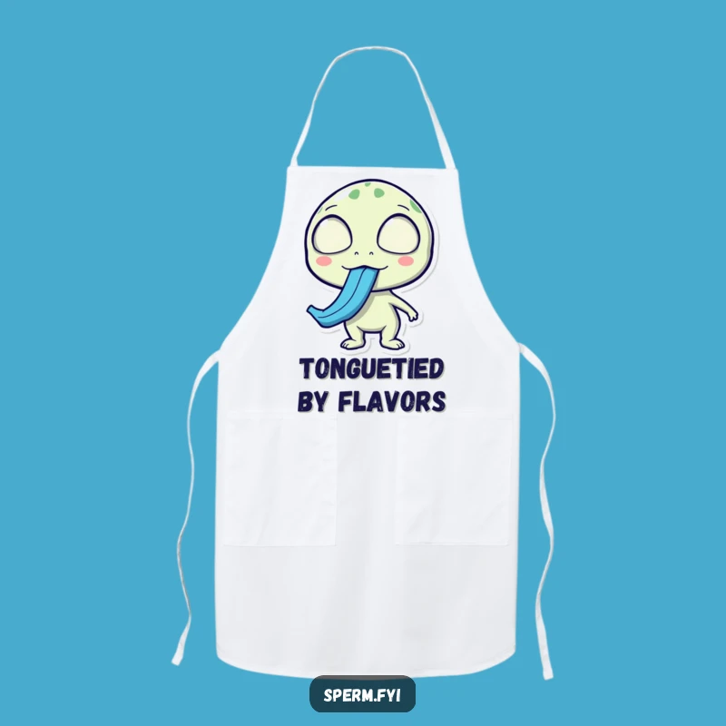 Funny Alien Apron: Surprised Chef, Culinary Quirky Gift for Cooks