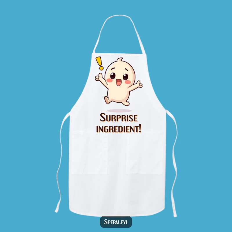 Funny Kawaii Exclamation Point Surprise Apron - Kitchen Funny Gift!