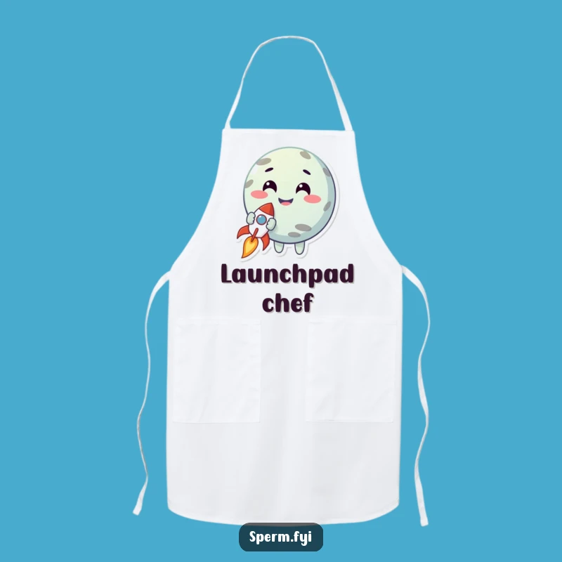 Funny Planet Rocket Apron: Cook Up Big Dreams in Style