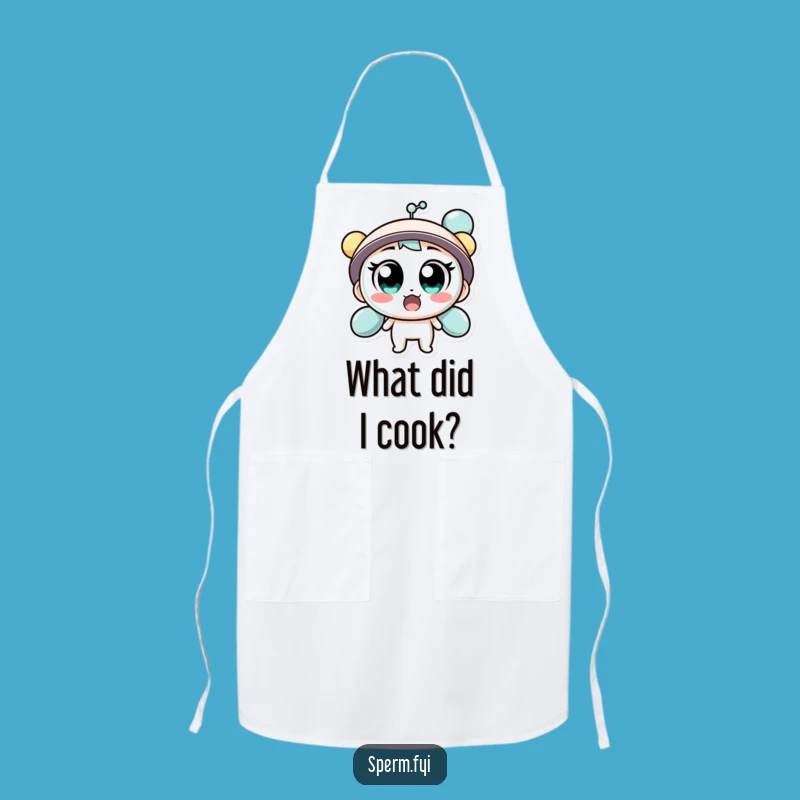 Funny Surprised Molecule Apron: React to Cooking with Style!