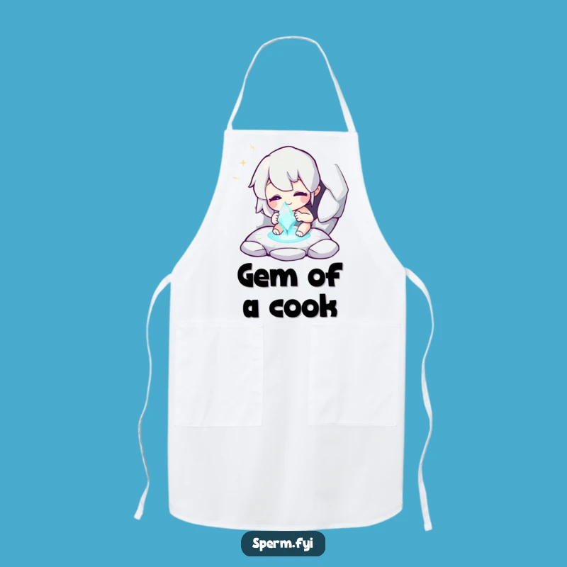 Funny Discovery Apron - Whimsical Character Gem - Kitchen Fun!