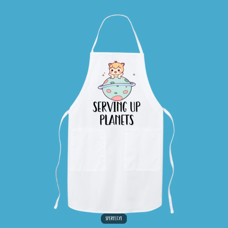 Funny Planet Bop Apron - Playful Character Kitchen Fun - Hilarious!
