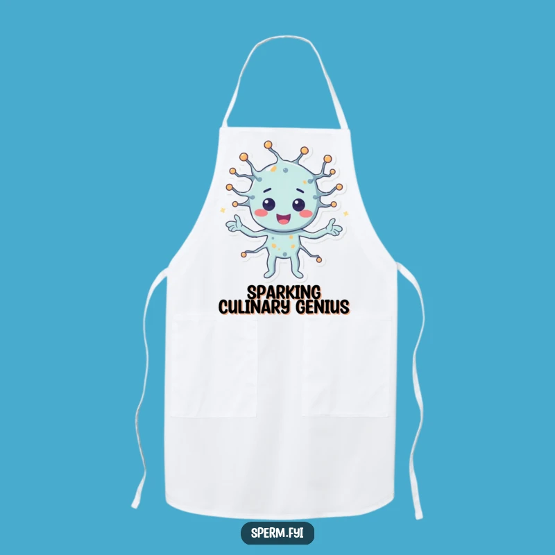 Funny Apron: Happy Neuron Sending Signals, a Chef's Comical Brain Kitchen Gift