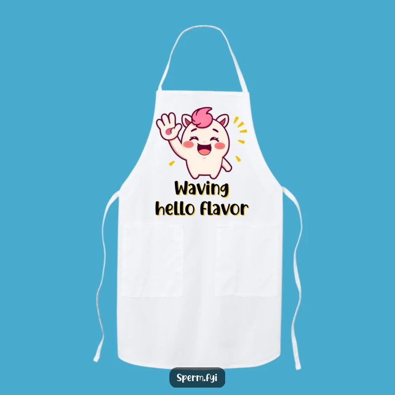 Funny Waving Character Apron: Cook with Cheer, A Hilarious Funny Gift for Chefs