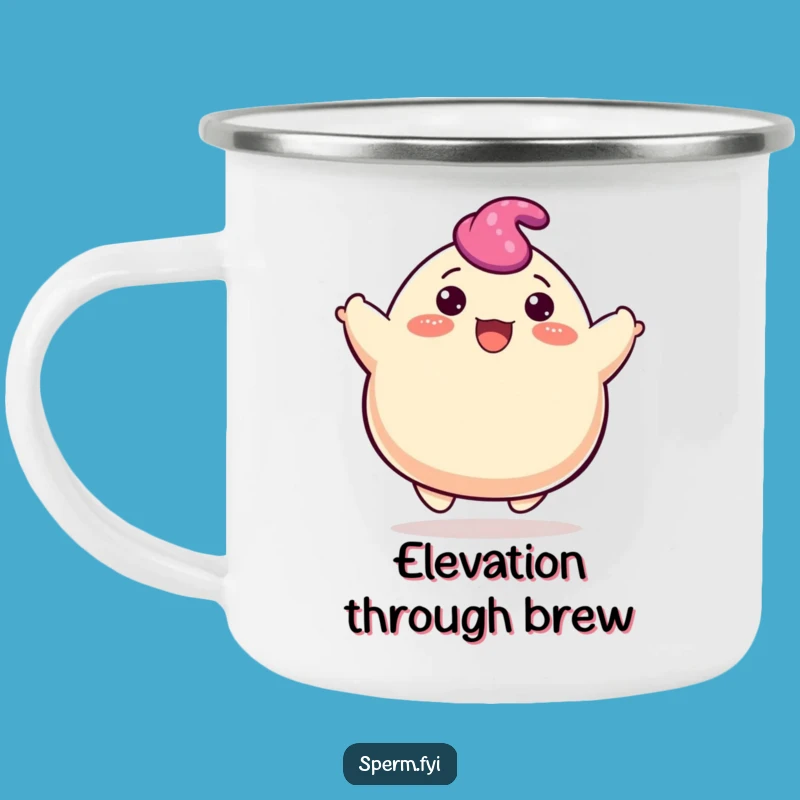 Funny Bouncing Blob Camping Mug: Cheerful Character Drinkware for Adventures