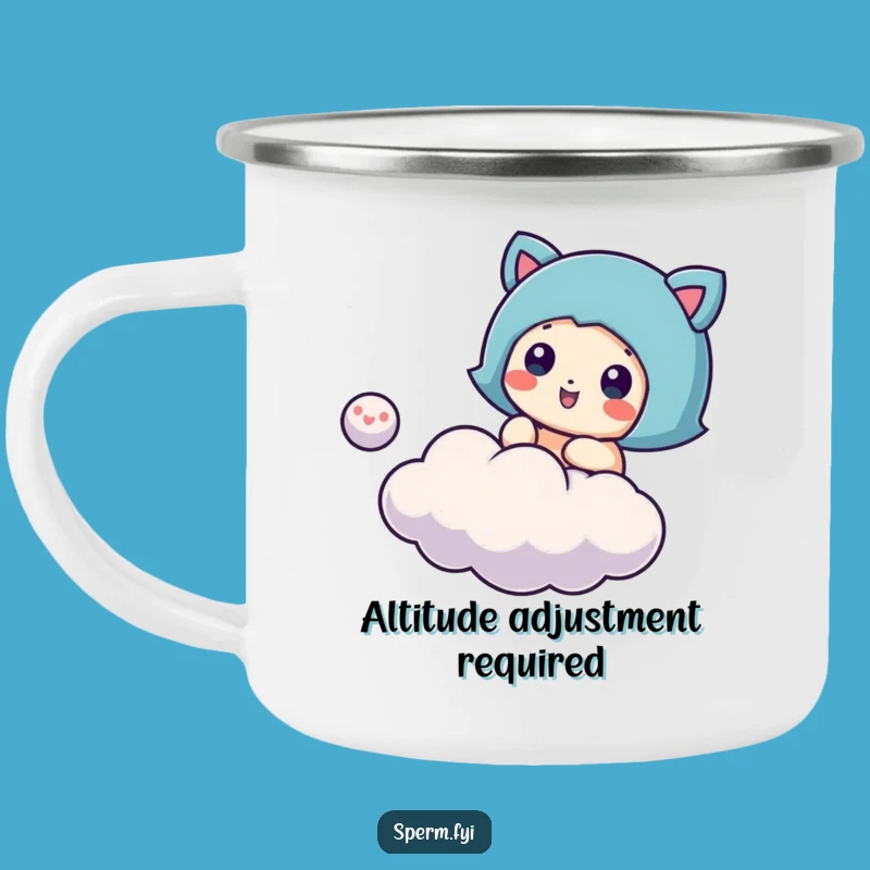 Funny Cloud Bouncing Camping Mug: Playful & Durable Outdoor Companion Gift