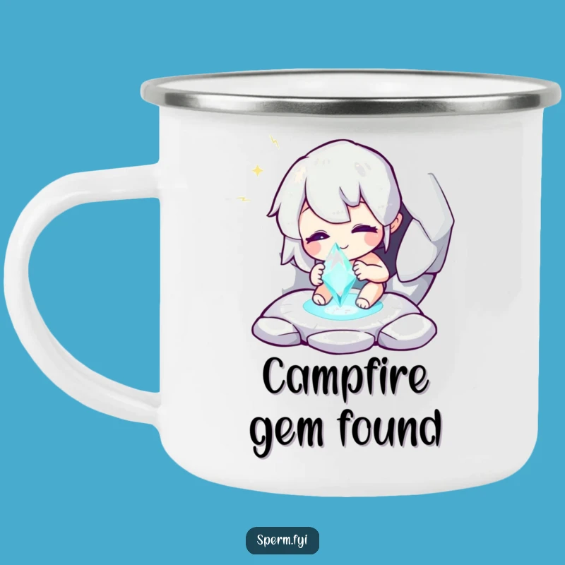 Funny Discovery Camping Mug - Whimsical Character Gem - Adventure Fuel!