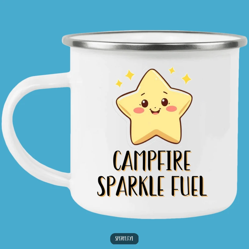 Funny Star Camping Mug: Durable Twinkler, a Celestial Humorous Gift