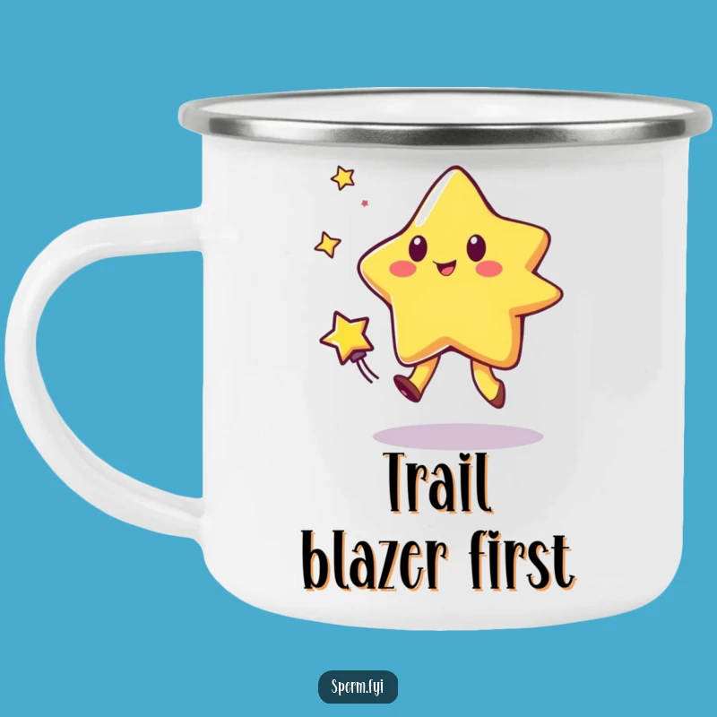 Funny Star Comet Tag Camping Mug: Sip & Laugh Under the Stars