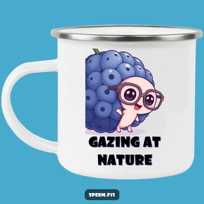 Funny Explorer Sperm Mug - Blueberry Viewer, Rugged Humor Gift