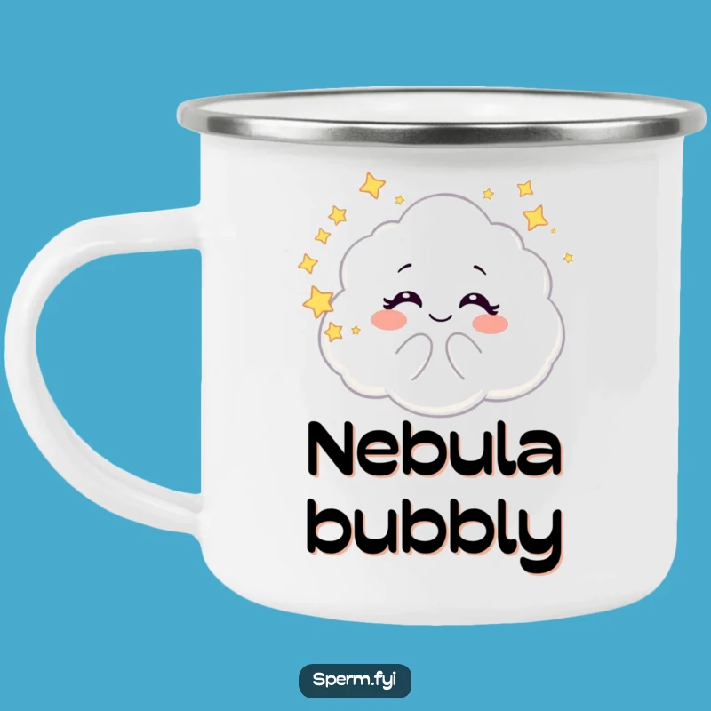 Funny Galaxy Cloud Camping Mug: Sip Starlight Adventures