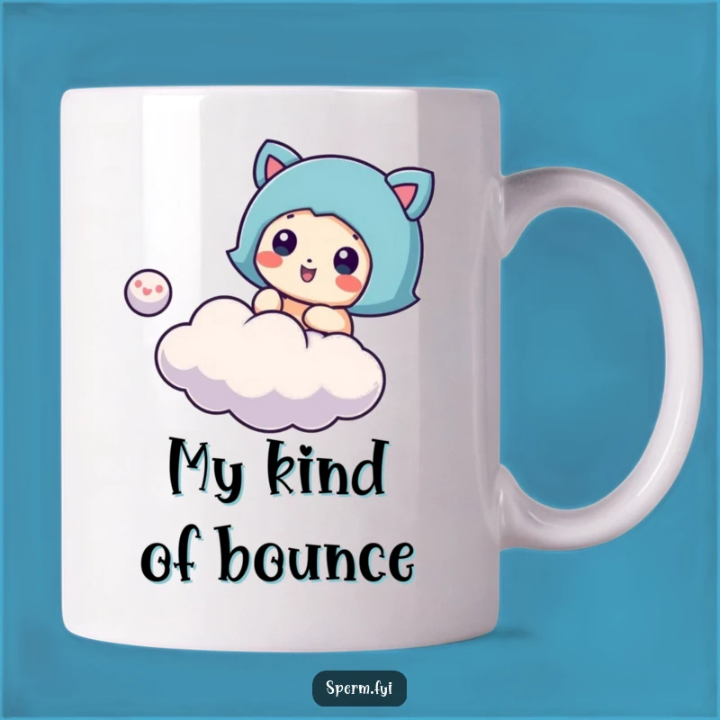 Funny Cloud Bouncing Mug: Playful & Whimsical Gift for Dreamers