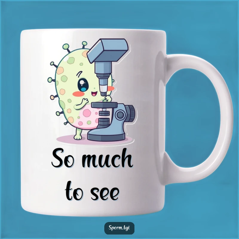 Funny Curious Bacteria Mug: Explore Life’s Little Details