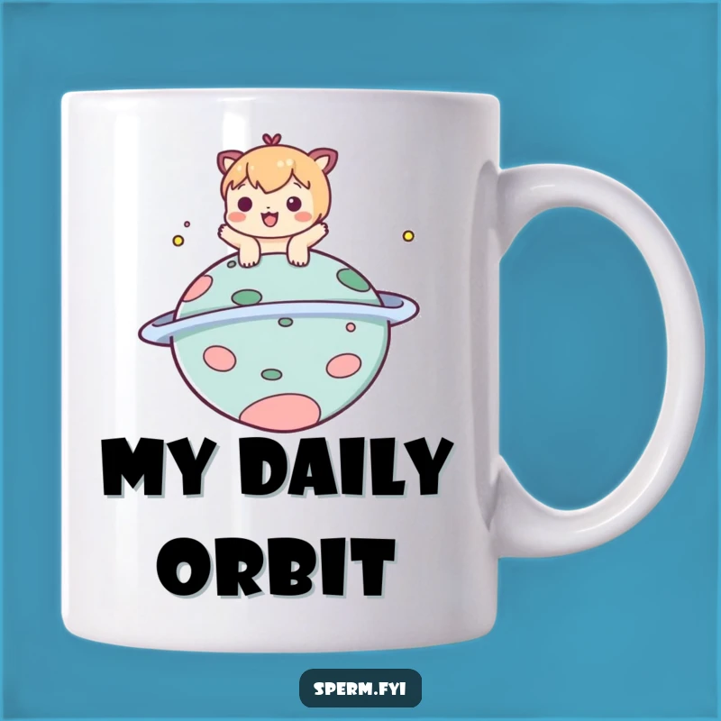 Funny Planet Bop Mug - Playful Character Galactic Fun - Hilarious Gift!