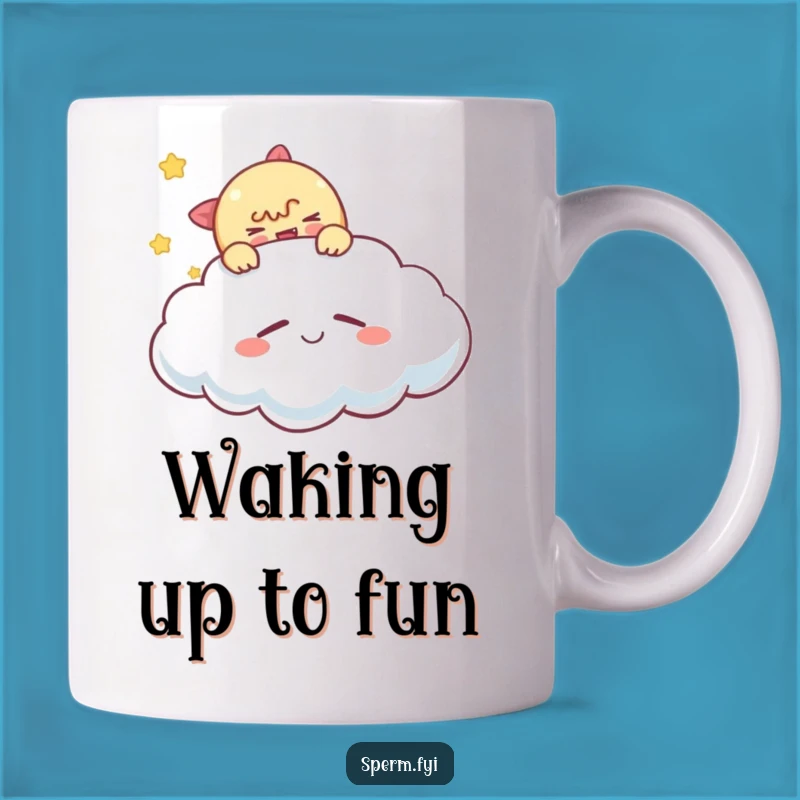 Funny Tickling Cloud Mug: Mischievous & Playful Gift for Jokers