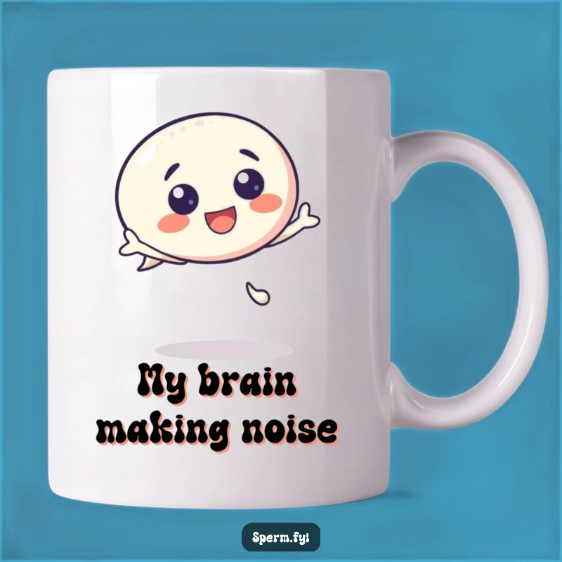Funny Kawaii Speech Bubble Mug - Exciting Character Bouncing, Perfect Funny Gift