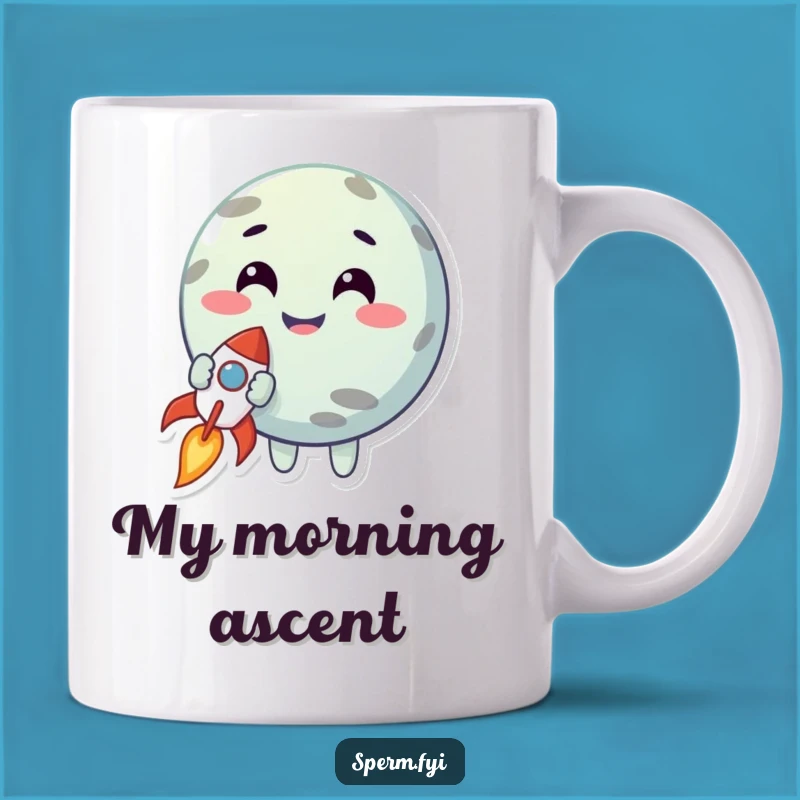 Funny Planet Rocket Hug Mug: Adorable Space Buddy Gift for Dreamers