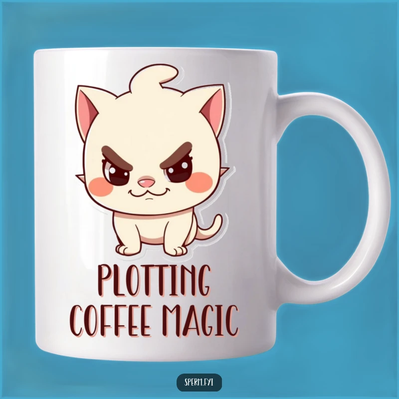 Funny Grinning Character Mug: Sly Mischief for Your Coffee, Perfect Funny Gift