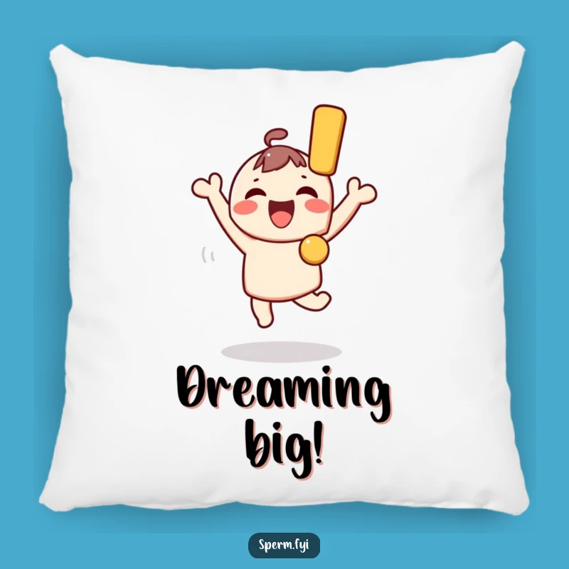 Funny Joyful Kawaii Character Pillow - Cozy Gift for Excitement