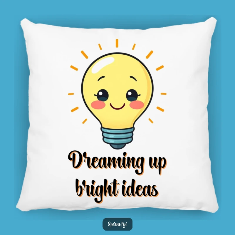Funny Bright Idea Lightbulb Pillow: Comfort Your Genius Thoughts