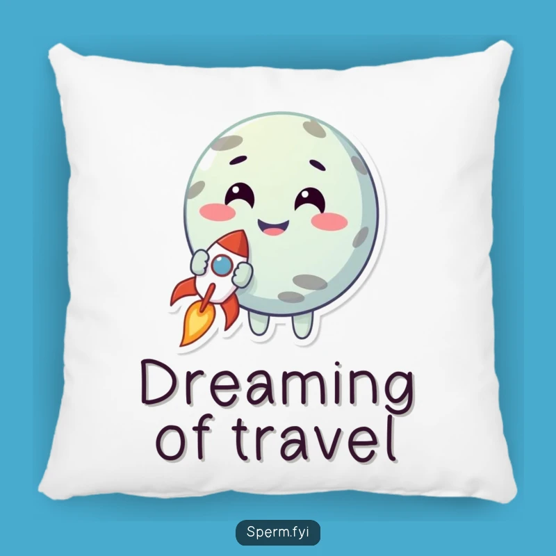 Funny Planet Rocket Pillow: Comfy Cushion for Cosmic Dreams