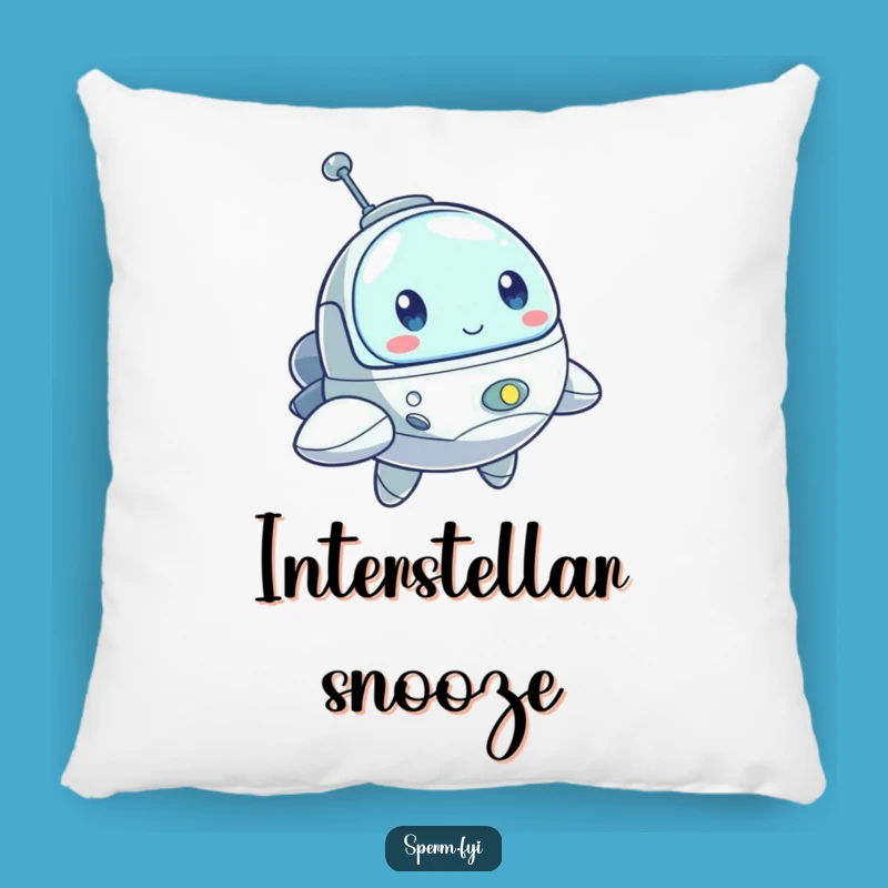 Funny Spaceship Pillow: Cozy Determined Comfort, Fantastic Funny Gift!