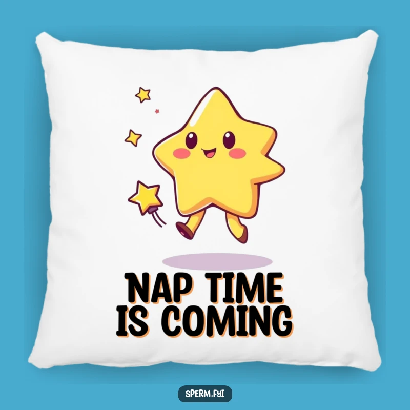 Funny Star Comet Tag Pillow: Comfy Cushion for Laugh-Out-Loud Moments