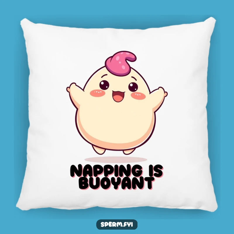 Funny Bouncing Blob Pillow: Plush Comfort with a Cheerful Character