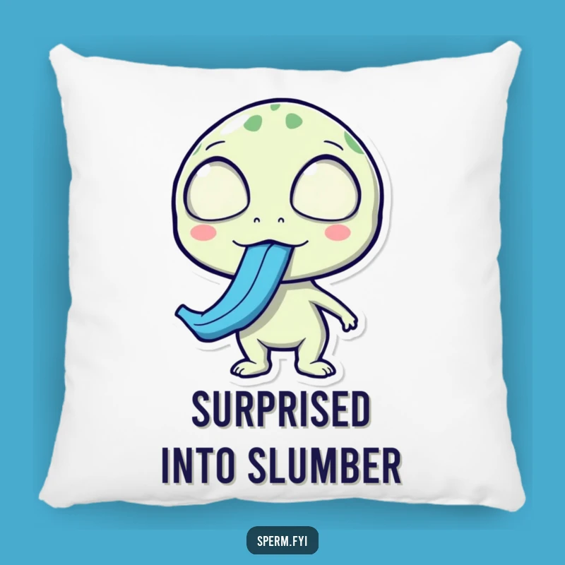 Funny Alien Pillow: Cozy Surprise Tongue, Comfortable Quirky Gift