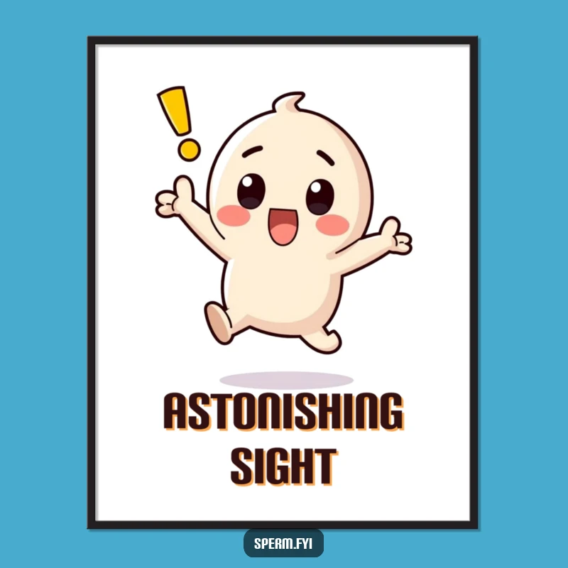 Funny Kawaii Exclamation Point Surprise Digital Art - Instant Funny Gift!