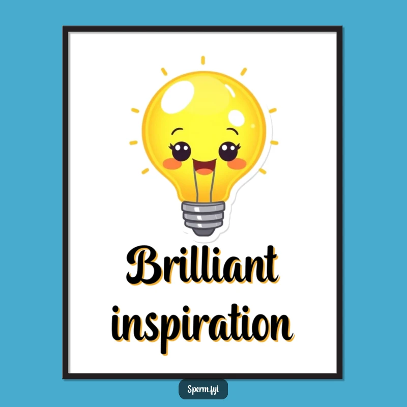 Funny Cheerful Lightbulb Idea Digital Art - Instant Funny Gift!