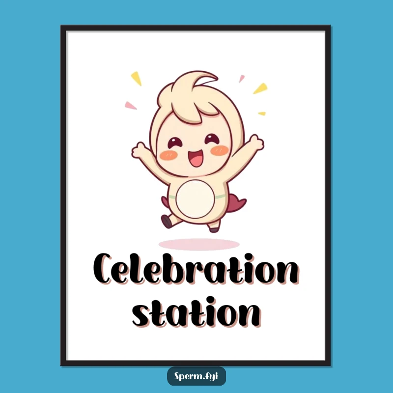 Funny Hopping Art Print: Instant Celebration for Walls, Downloadable Funny Gift