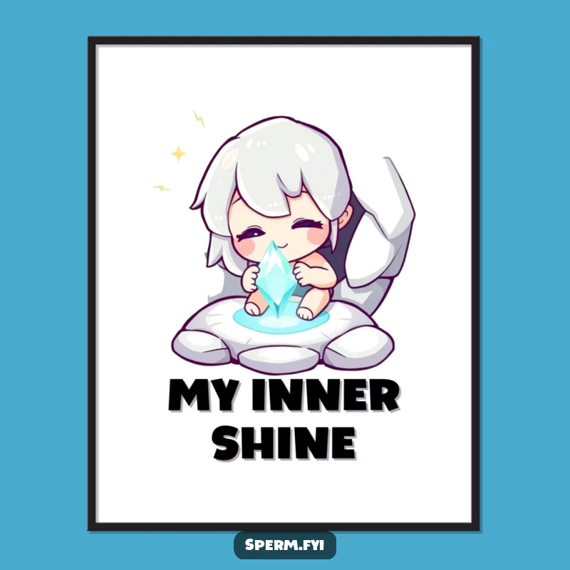 Funny Discovery Print - Whimsical Character Gem - Magical Art Gift!