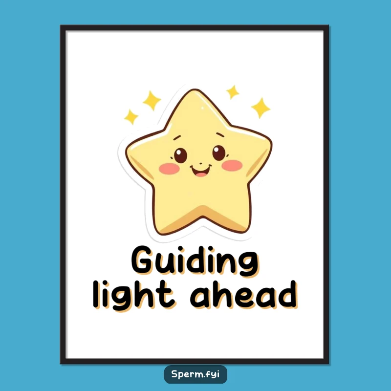 Funny Star Digital Art: Enthusiastic Twinkler Print, an Instant Humorous Gift