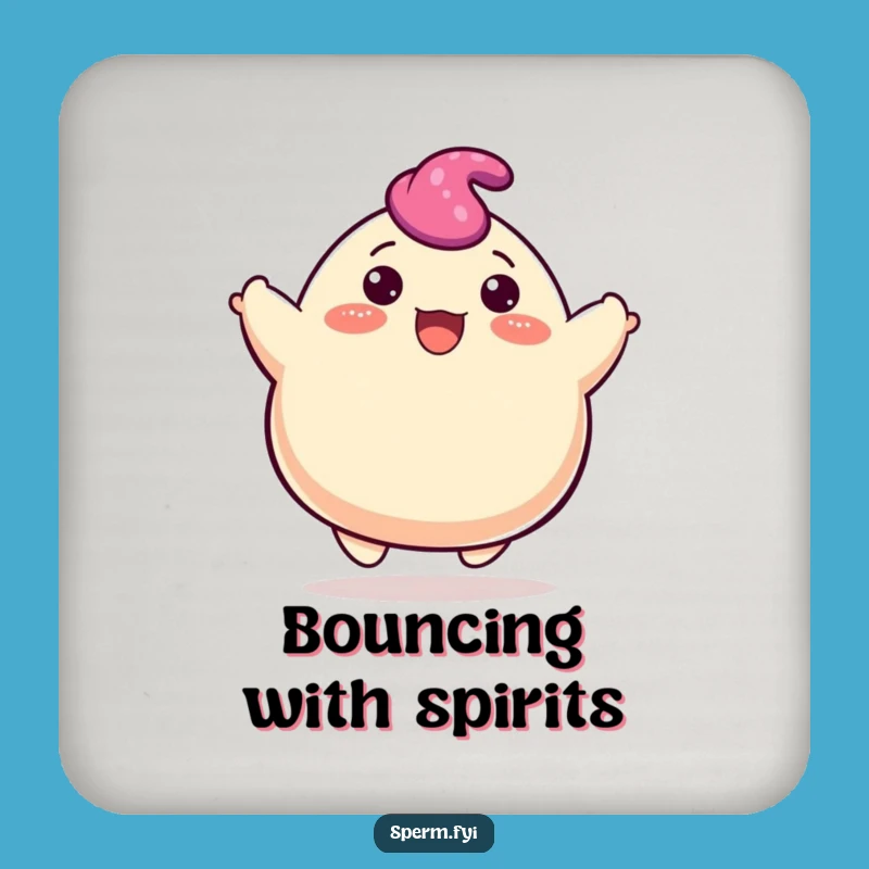 Funny Bouncing Blob Coaster: Cheerful Protection for Your Surfaces