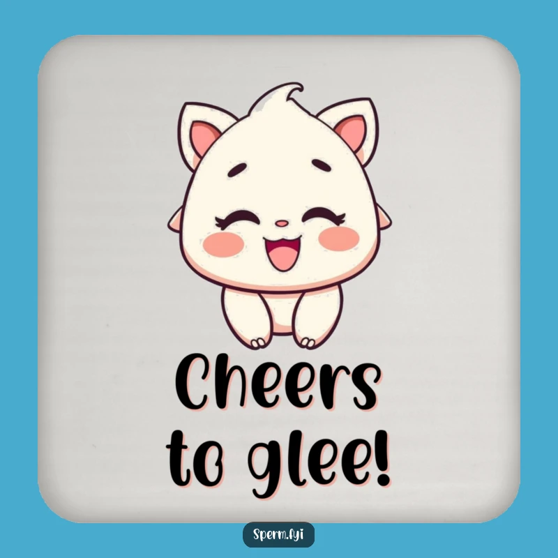 Funny Delighted Coaster: Protect Surfaces with a Smile, Charming Funny Gift