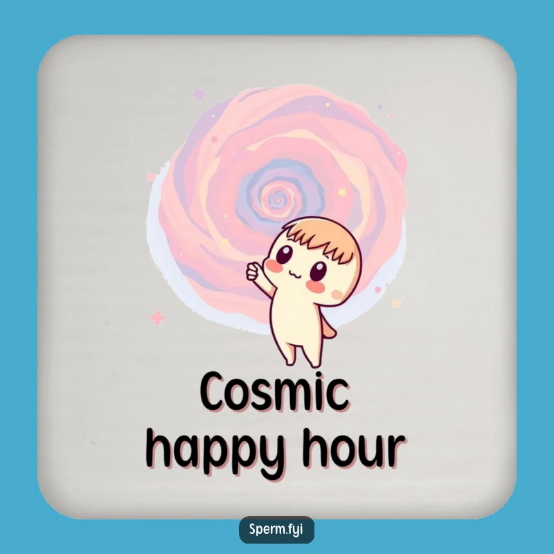 Funny Galaxy Coaster - Curious Character Universe - Protect Humorously!