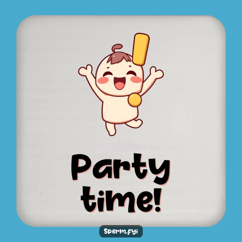 Funny Joyful Kawaii Character Coaster - Bar Gift for Celebrations