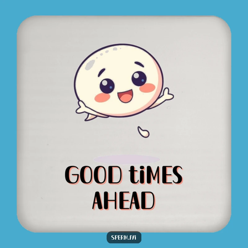 Funny Kawaii Speech Bubble Coaster - Bouncing Protection, Small Funny Gift