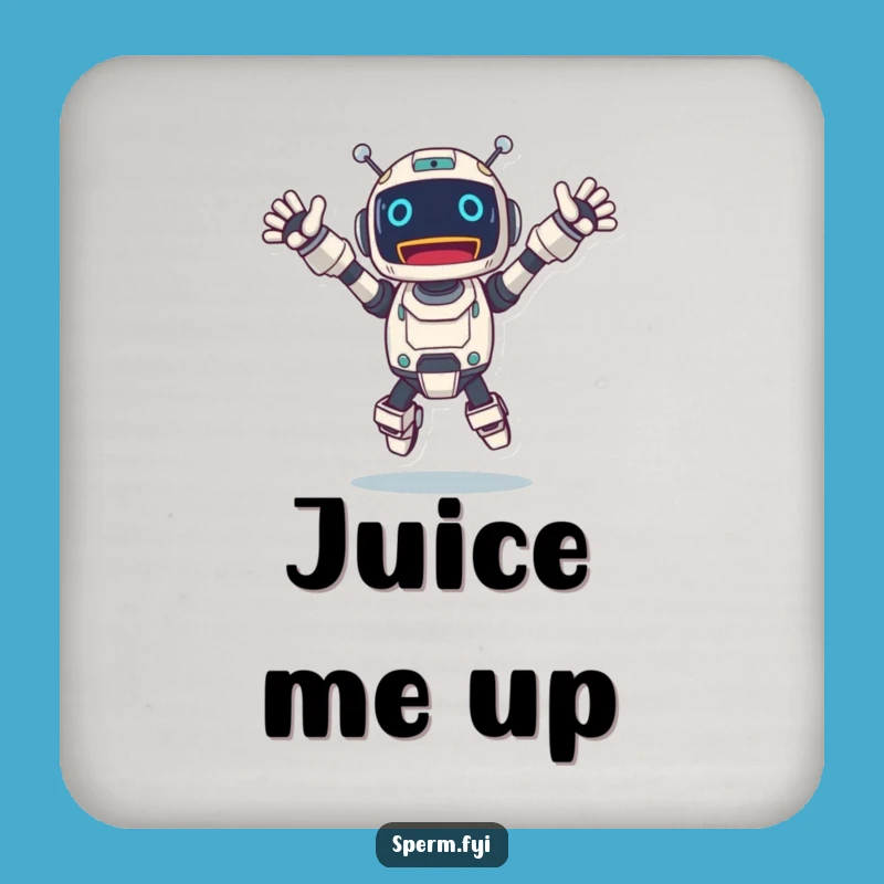 Funny Jumping Robot Coaster: Protect Surfaces with Animated Charm