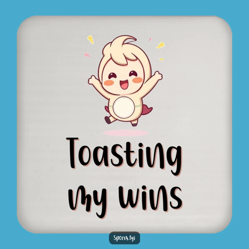 Funny Hopping Coaster: Protect Surfaces with Celebration, Unique Funny Gift