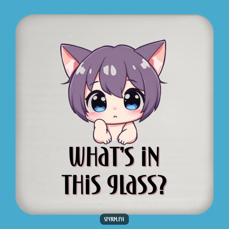 Funny Curious Character Coaster Set: Protect Surfaces with Peering Humor, Unique Funny Gift