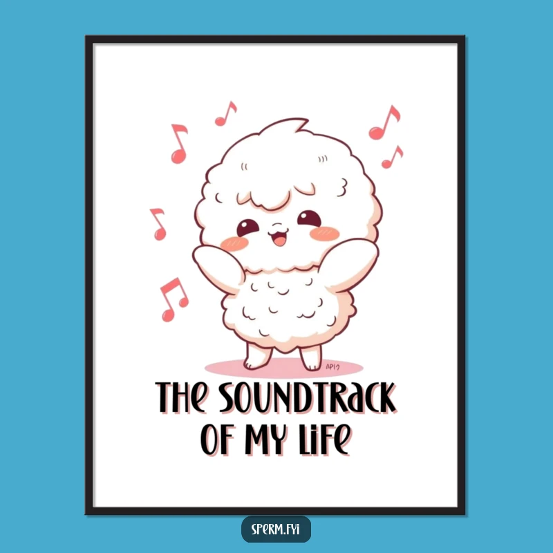 Funny Kawaii Dancer Poster: Vibrant Dance Art, Perfect Funny Gift for Walls