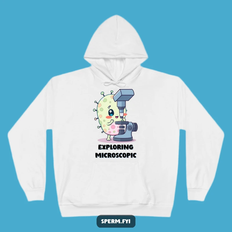 Cozy Funny Curious Bacteria Hoodie: Stay Warm While You Explore