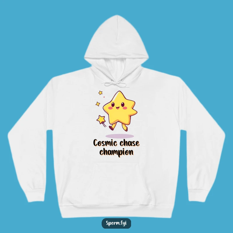 Cozy Funny Star Comet Tag Hoodie: Warm and Humorous Space Fan Apparel