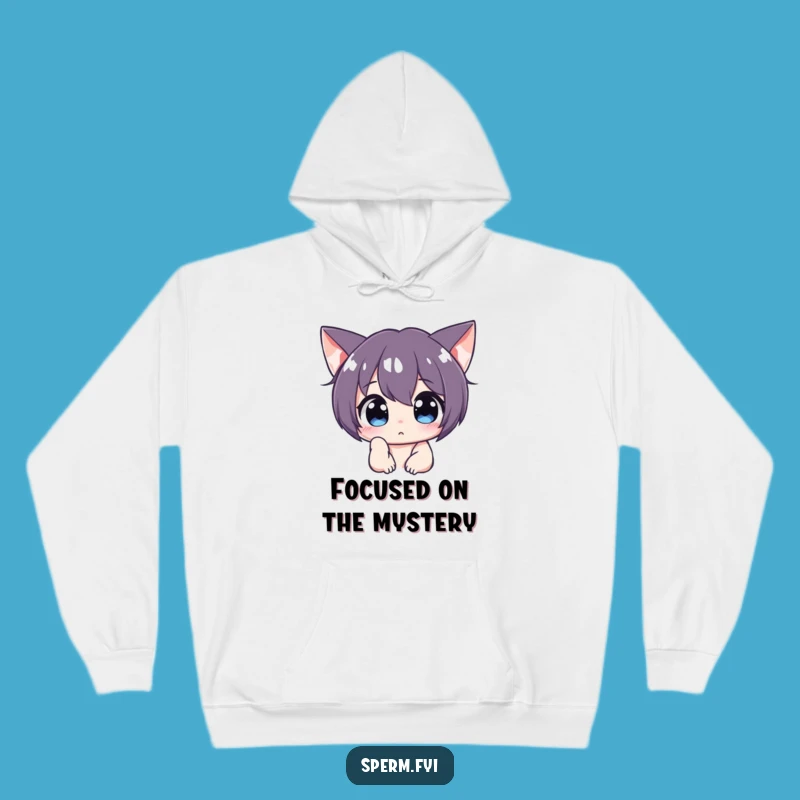 Funny Curious Character Hoodie: Cozy Sweatshirt with Peering Character, Perfect Warm Funny Gift