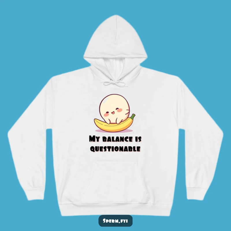 Funny Blob Banana Peel Slip Hoodie: Cozy and Hilarious Character Gift