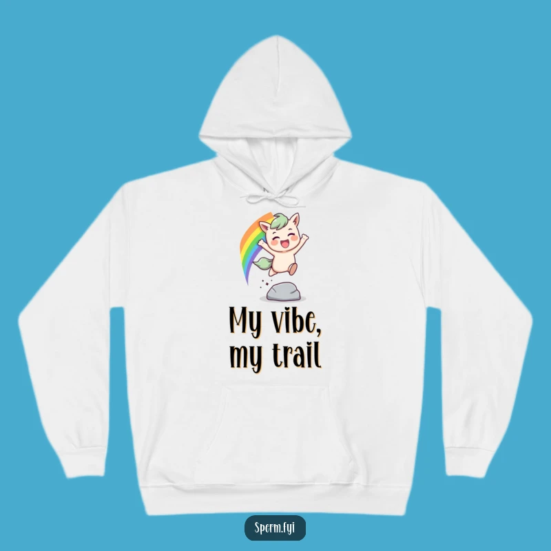 Funny Rainbow Leap Hoodie: Cozy & Inspiring Gear for Trailblazers Gift